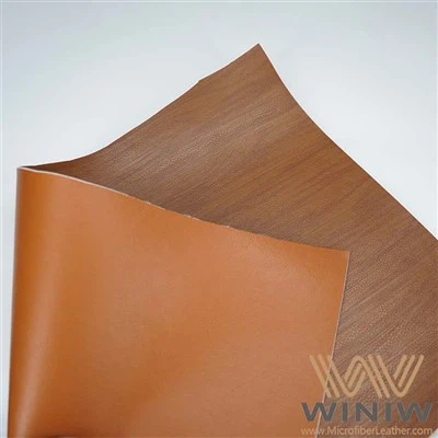 Bahan PVC Kulit Tiruan Warna Burlywood Untuk Kasut Pantai