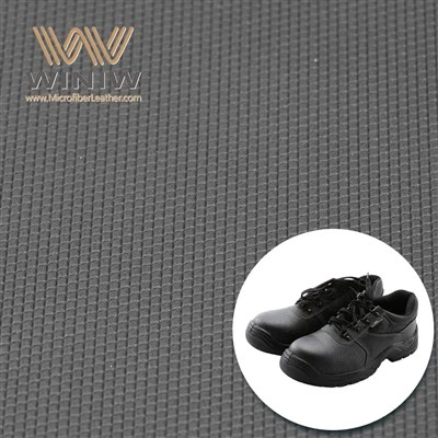 Kasut Keselamatan Microfiber Hitam 1.8mm Bahan Kulit Sintetik